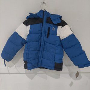 NWT DEFECT Reebok Boys' Active Bubble Puffer Jacket Size 7 Blue $80 GG004